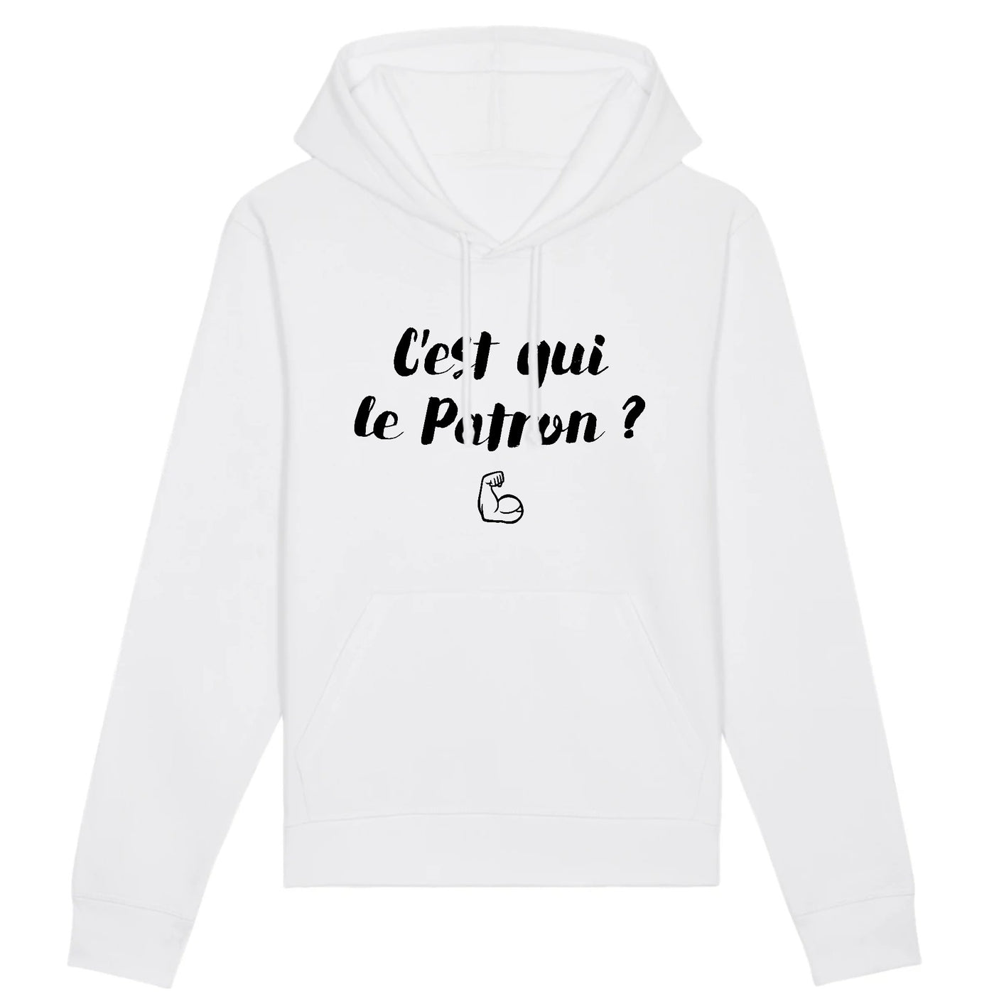 Sweat Capuche Adulte C'est qui le patron 