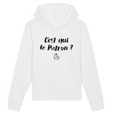 Sweat Capuche Adulte C'est qui le patron 