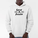 Sweat Capuche Adulte Chafouin Blanc