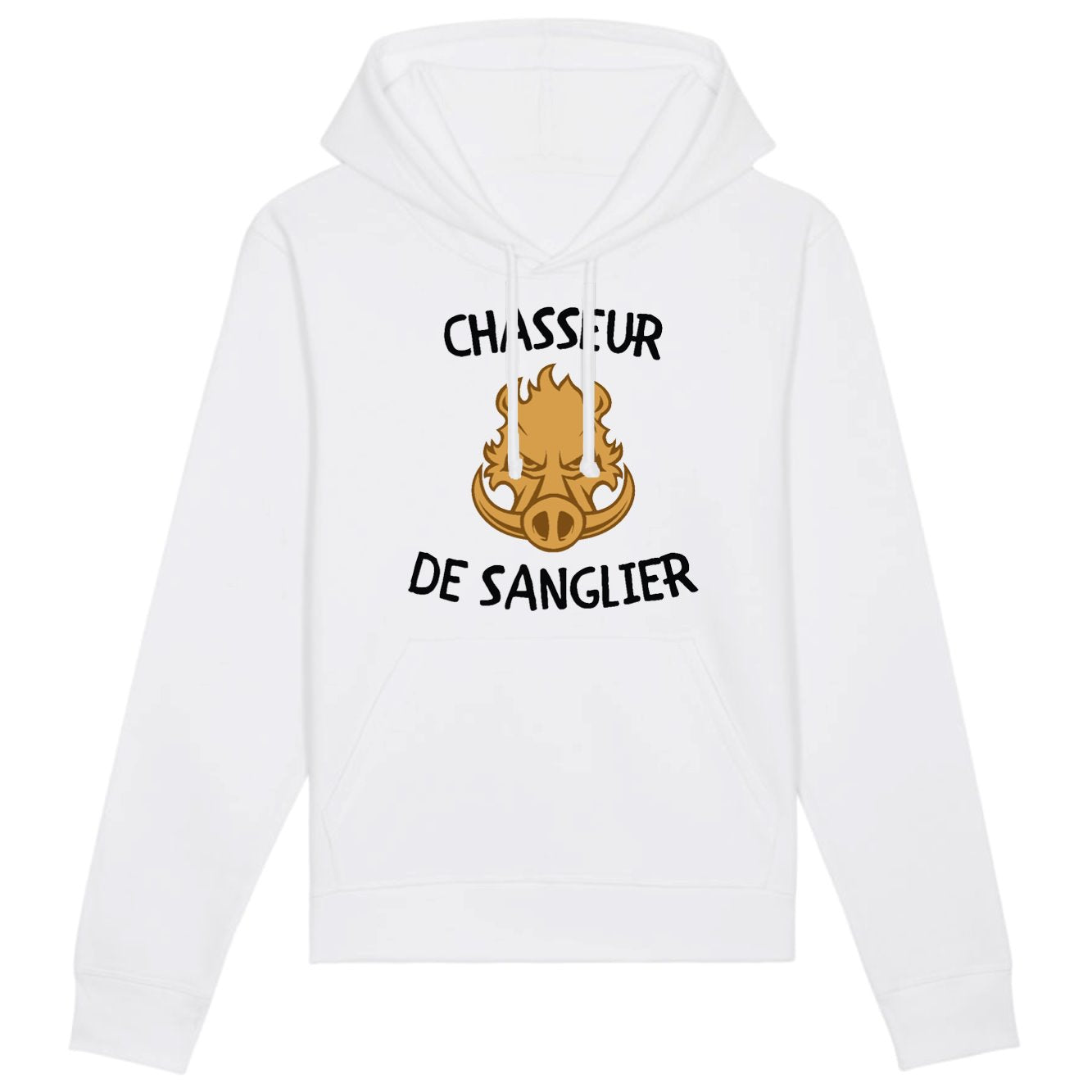 Sweat Capuche Adulte Chasseur de sanglier 