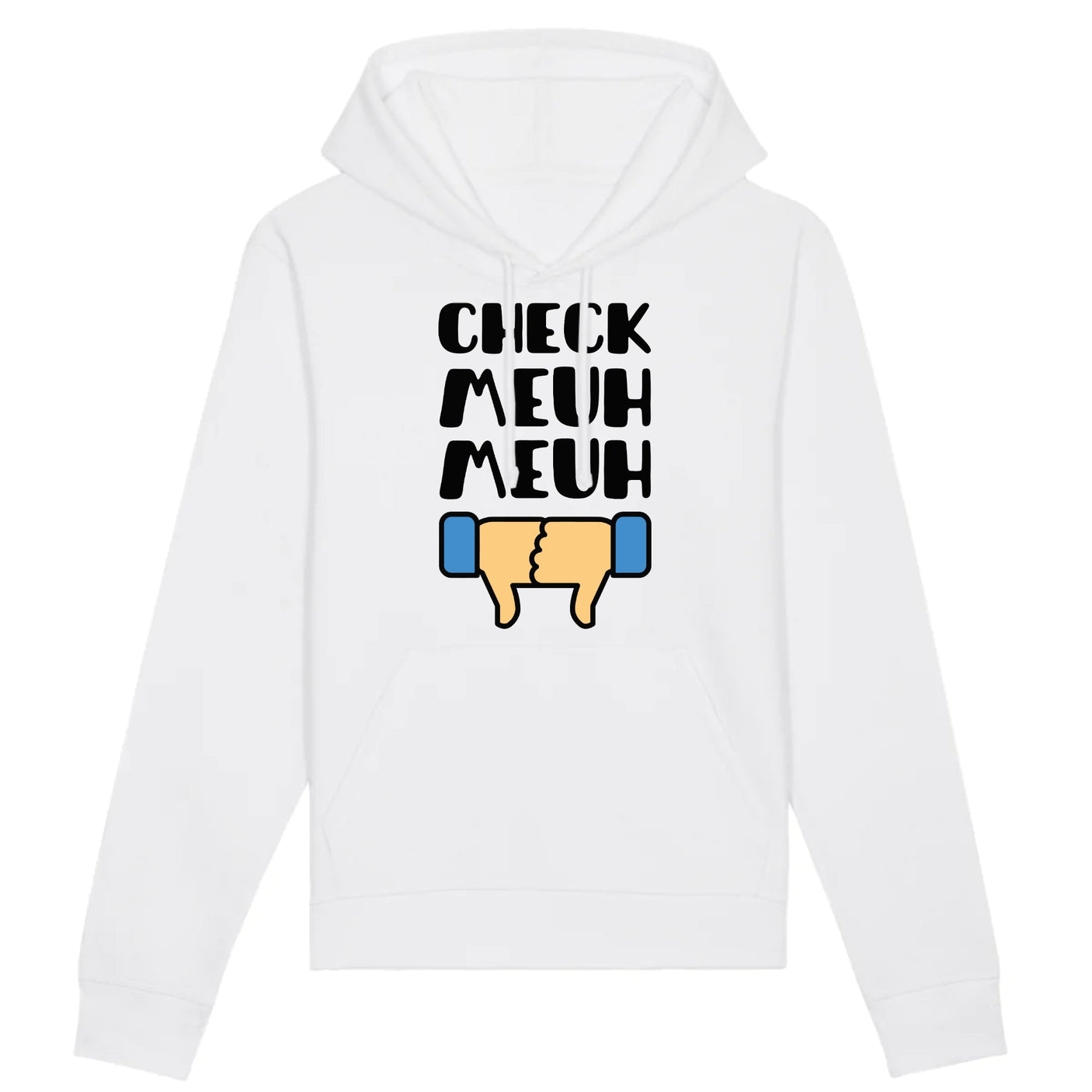 Sweat Capuche Adulte Check meuh meuh 