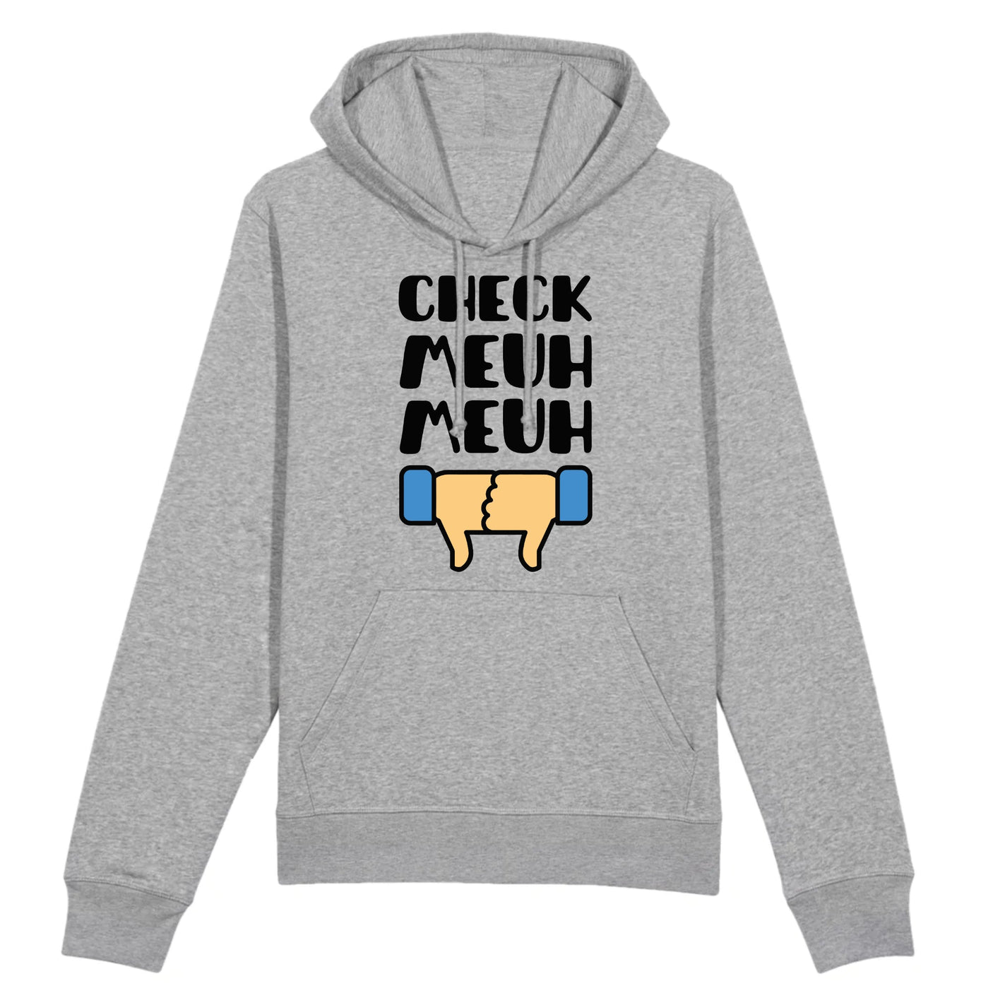 Sweat Capuche Adulte Check meuh meuh 