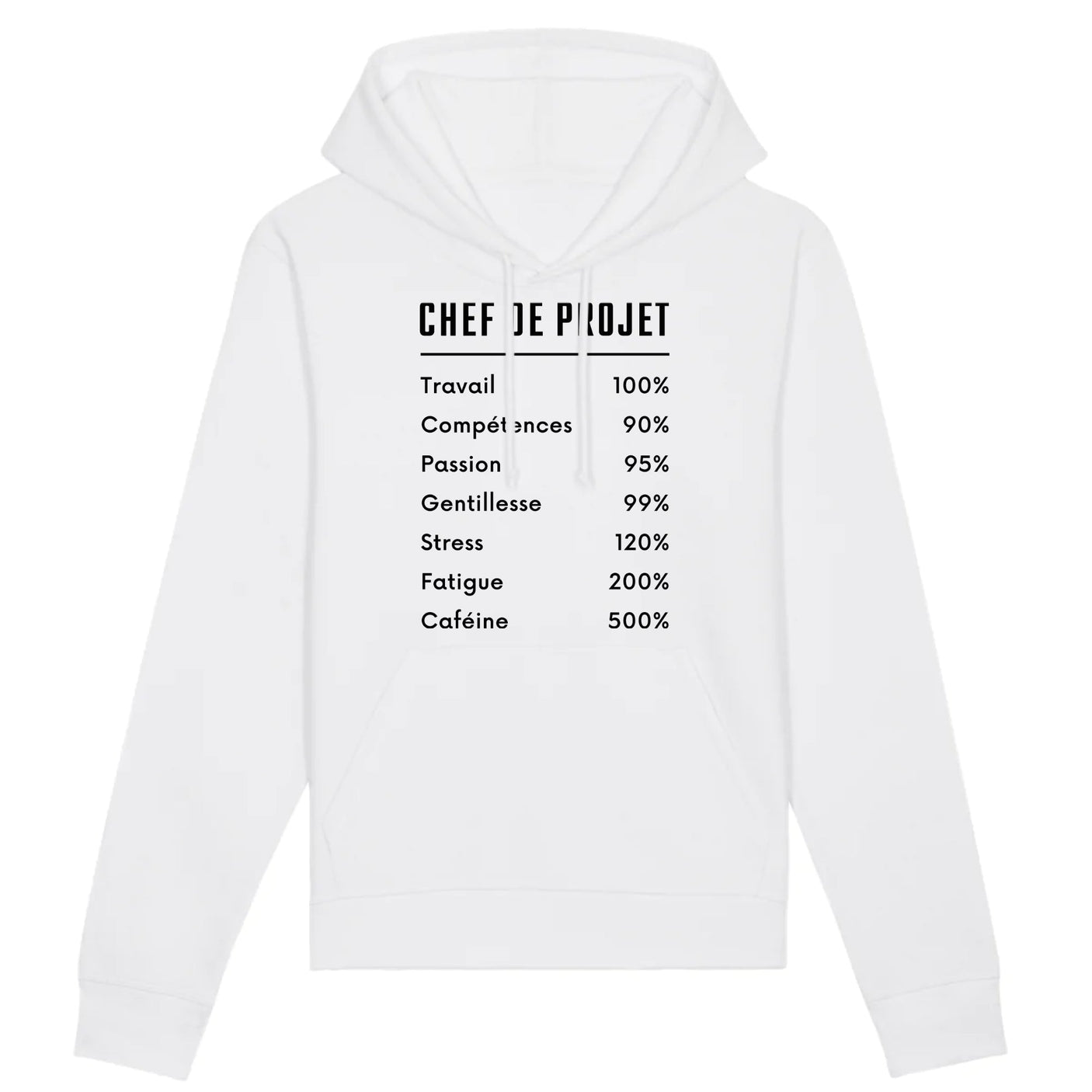 Sweat Capuche Adulte Chef de projet 