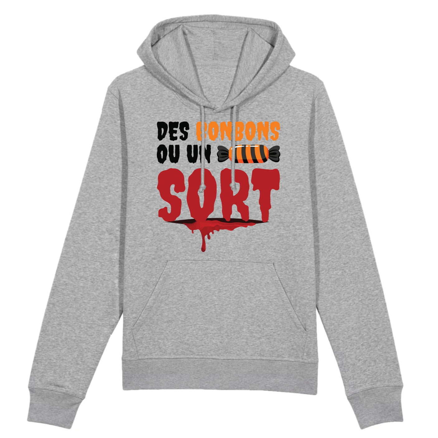 Sweat Capuche Adulte Des bonbons ou un sort 