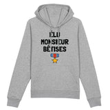 Sweat Capuche Adulte Élu monsieur bêtises 