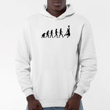 Sweat Capuche Adulte Évolution basket Blanc