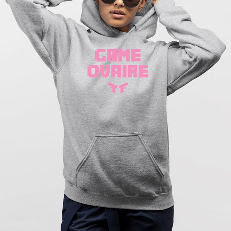 Sweat Capuche Adulte Game ovaire Gris