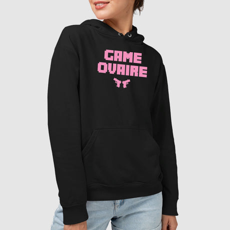 Sweat Capuche Adulte Game ovaire Noir