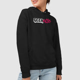 Sweat Capuche Adulte Geekette Noir