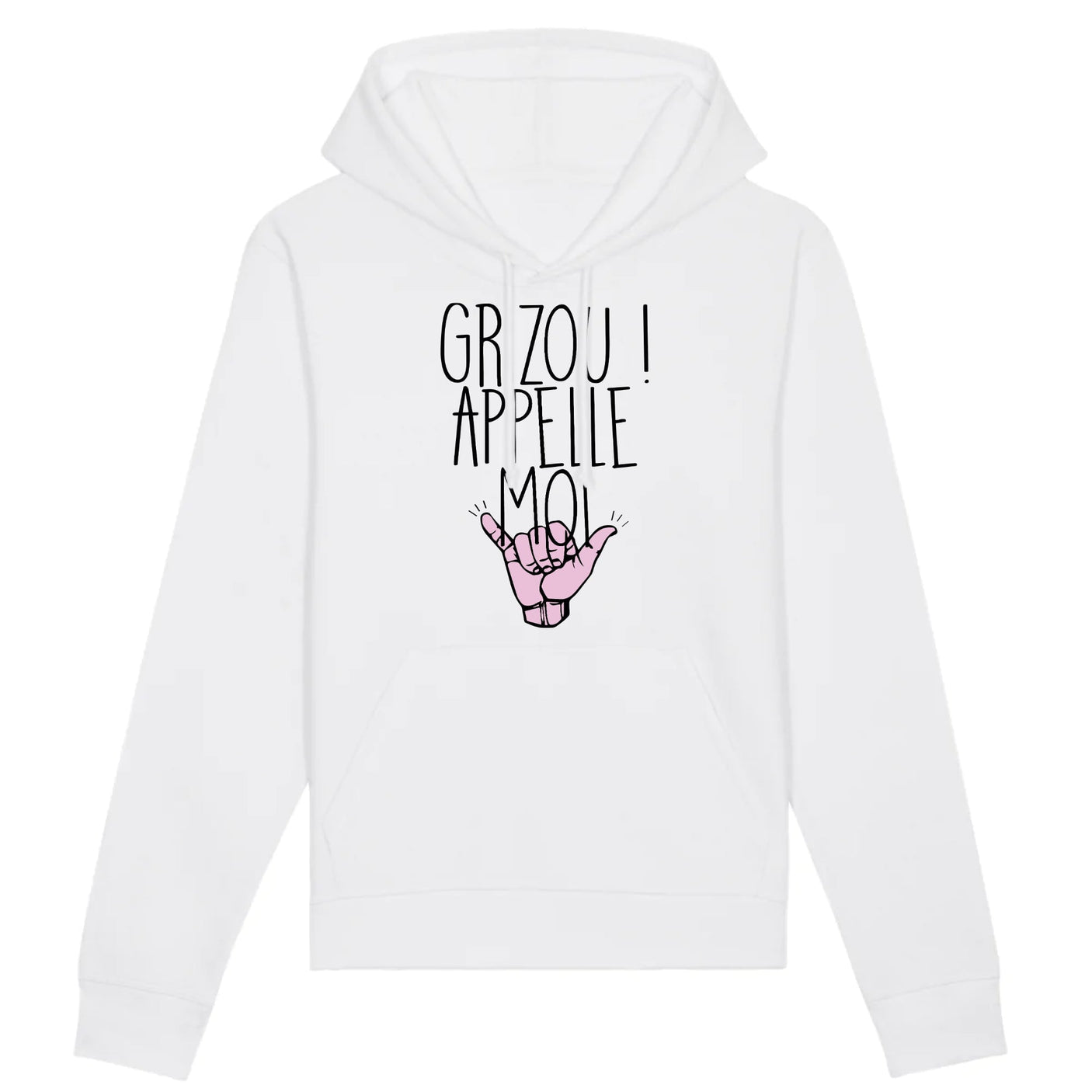 Sweat Capuche Adulte Grizou appelle moi 