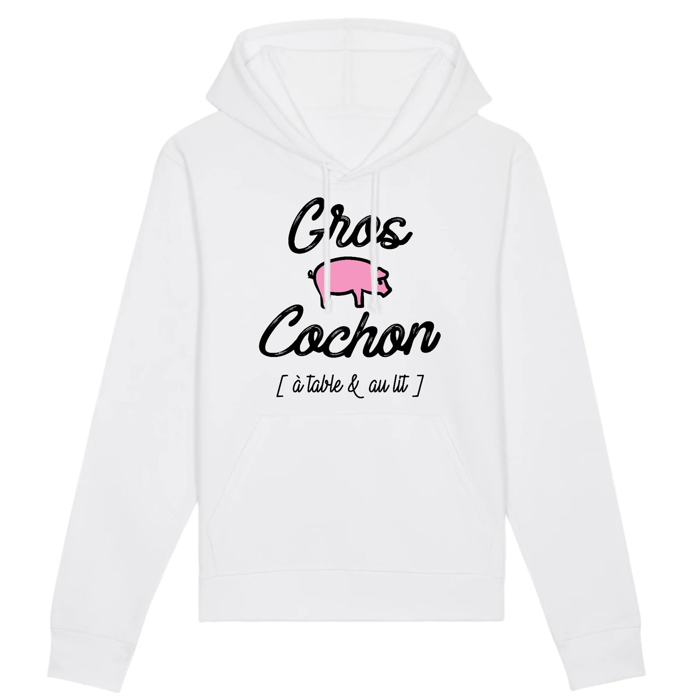 Sweat Capuche Adulte Gros cochon 