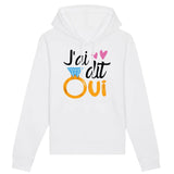 Sweat Capuche Adulte J'ai dit oui 