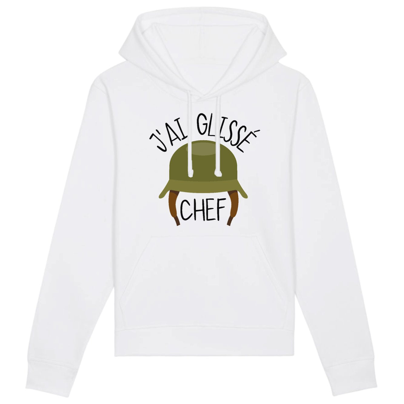 Sweat Capuche Adulte J'ai glissé chef 