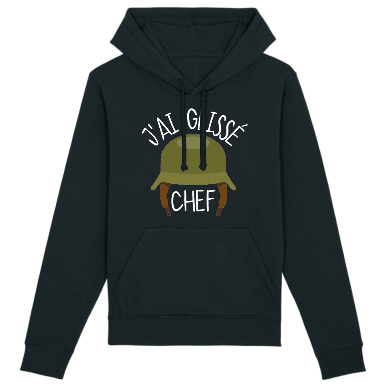 Sweat Capuche Adulte J'ai glissé chef 