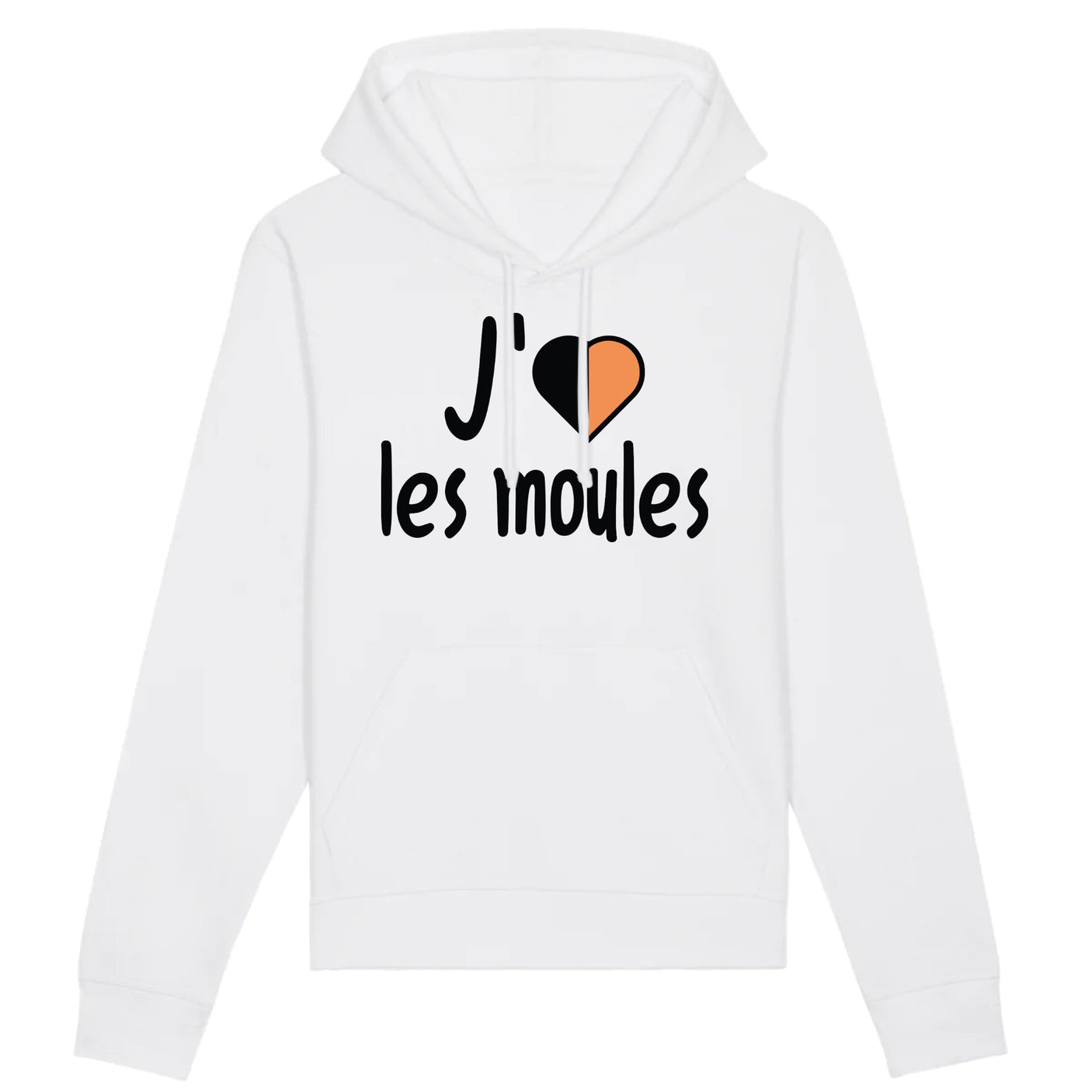 Sweat Capuche Adulte J'aime les moules 