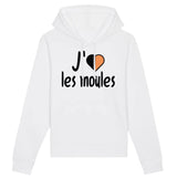 Sweat Capuche Adulte J'aime les moules 