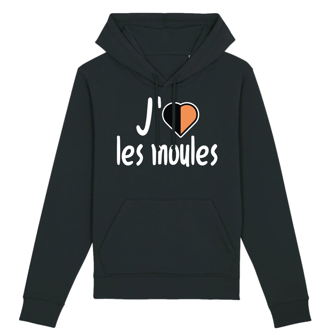 Sweat Capuche Adulte J'aime les moules 