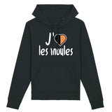 Sweat Capuche Adulte J'aime les moules 