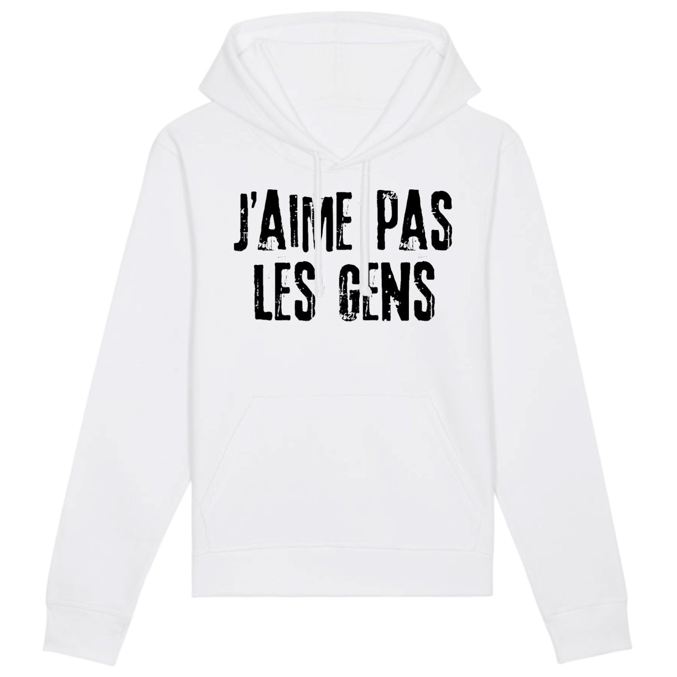 Sweat Capuche Adulte J'aime pas les gens 