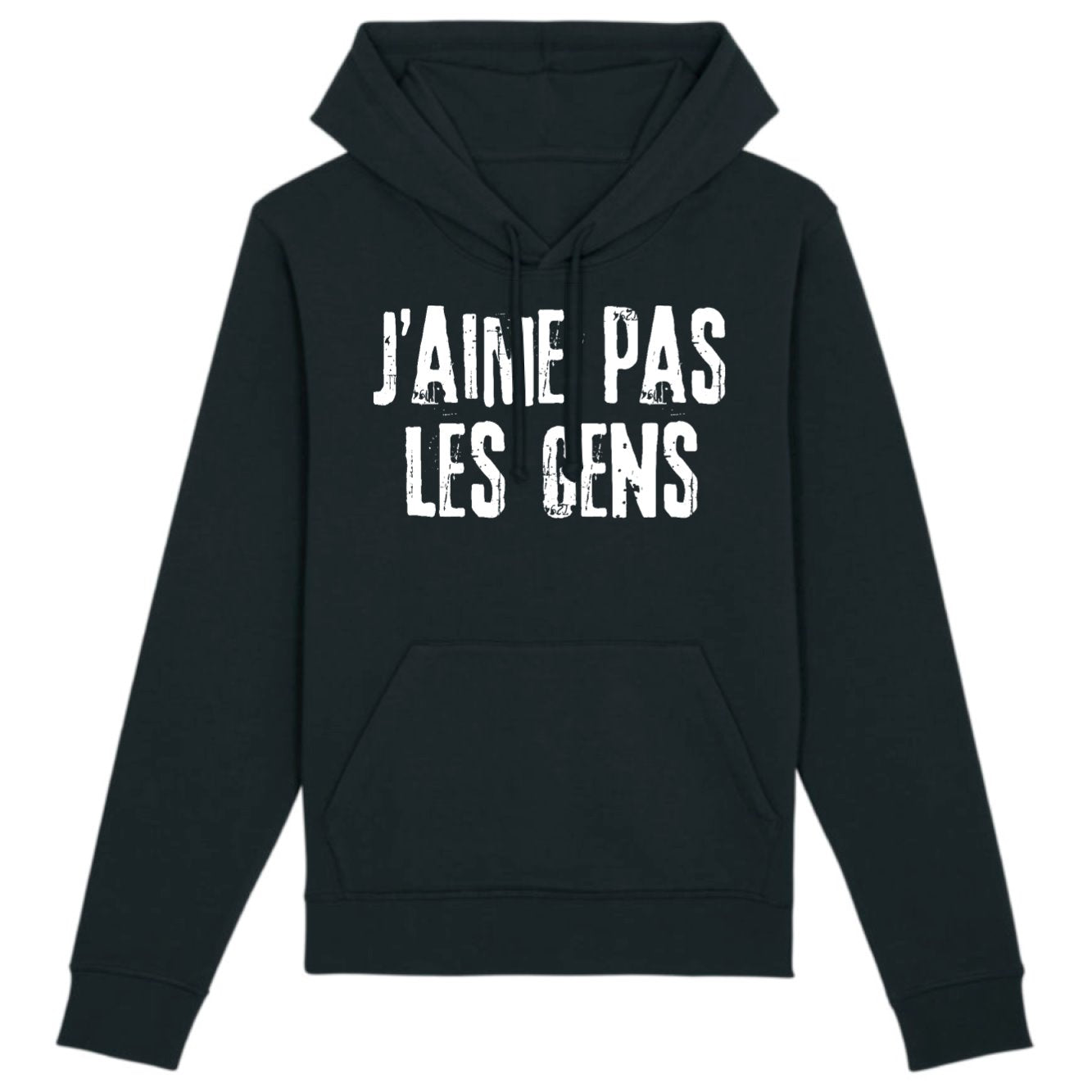 Sweat Capuche Adulte J'aime pas les gens 