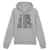 Sweat Capuche Adulte Je donne ma langue aux chattes 