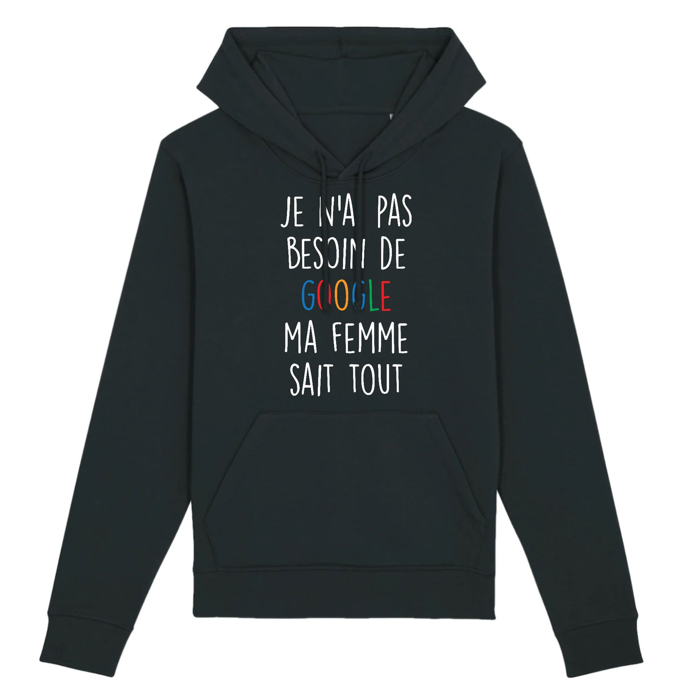 Sweat Capuche Adulte Je n'ai pas besoin de Google 