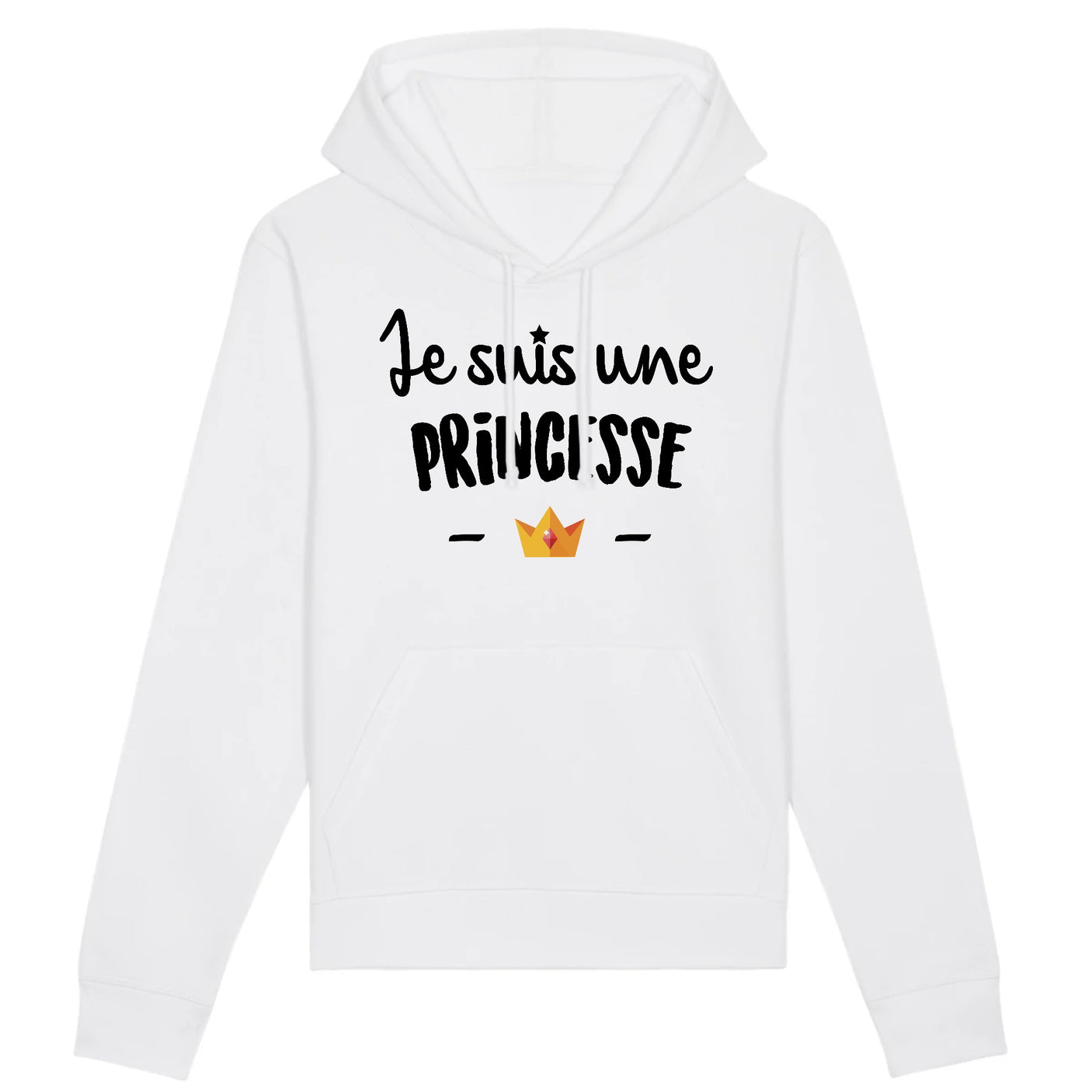 Sweat Capuche Adulte Je suis une princesse 