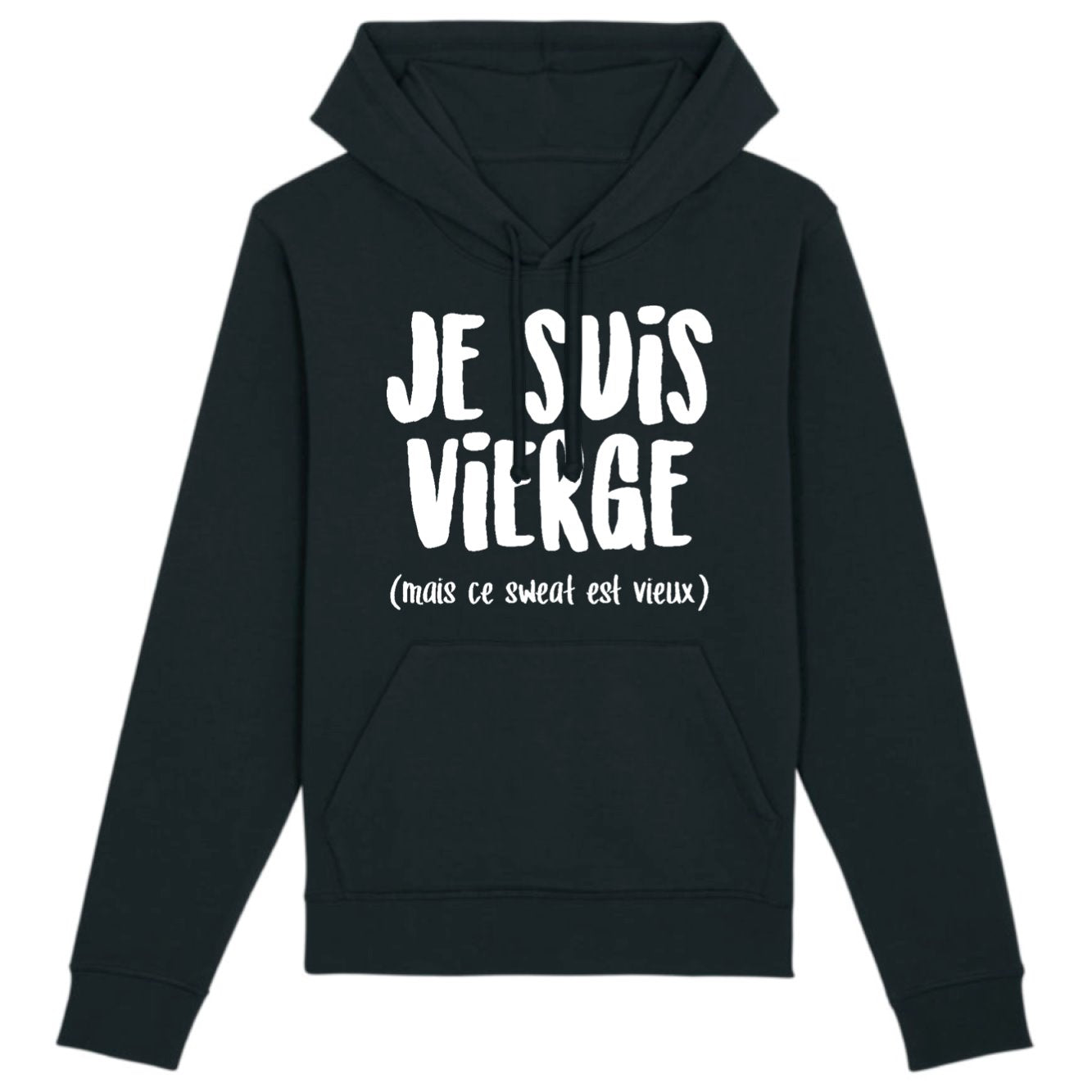 Sweat Capuche Adulte Je suis vierge 