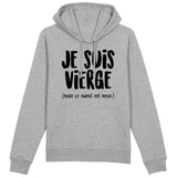 Sweat Capuche Adulte Je suis vierge 