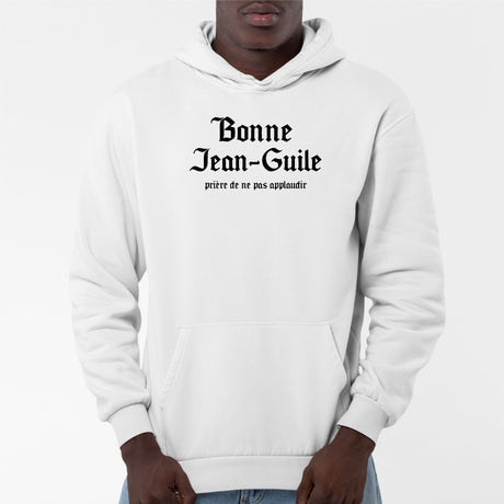 Sweat Capuche Adulte Jean-Guile Blanc