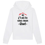 Sweat Capuche Adulte J'habite chez mon chat 