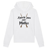 Sweat Capuche Adulte J'parle pas aux Moldus 