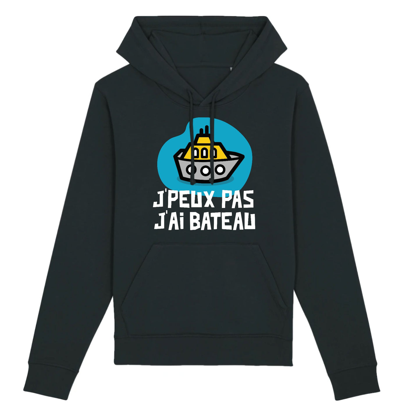 Sweat Capuche Adulte J'peux pas j'ai bateau 