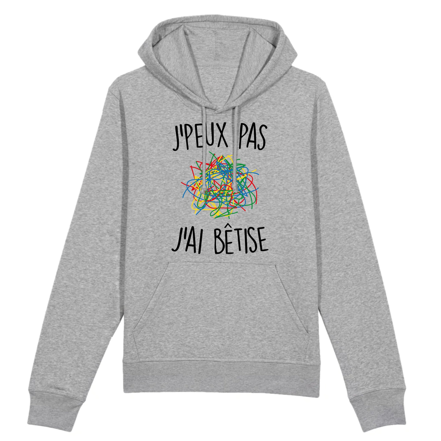 Sweat Capuche Adulte J'peux pas j'ai bêtise 