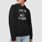 Sweat Capuche Adulte J'peux pas j'ai bowling Noir