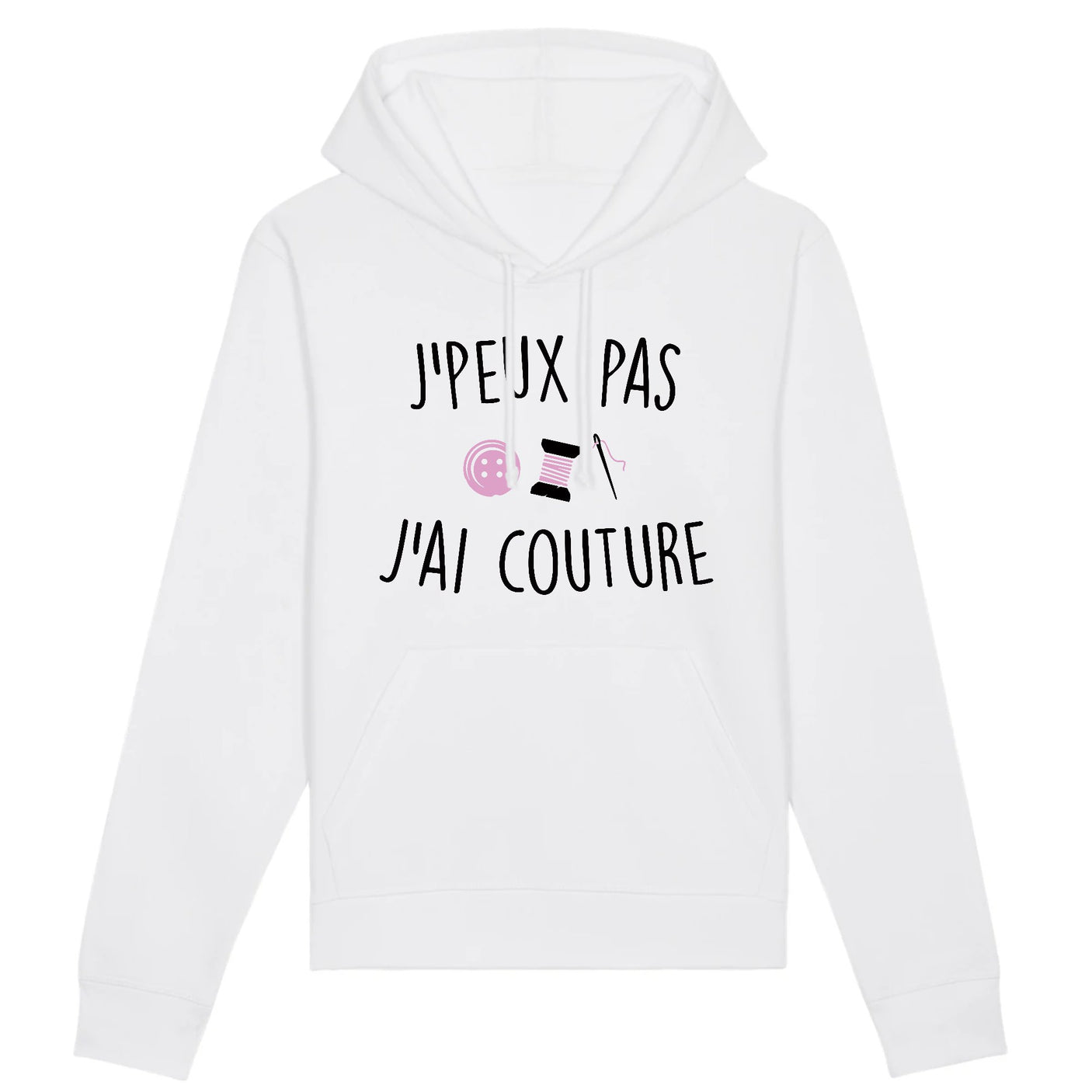 Sweat Capuche Adulte J'peux pas j'ai couture 