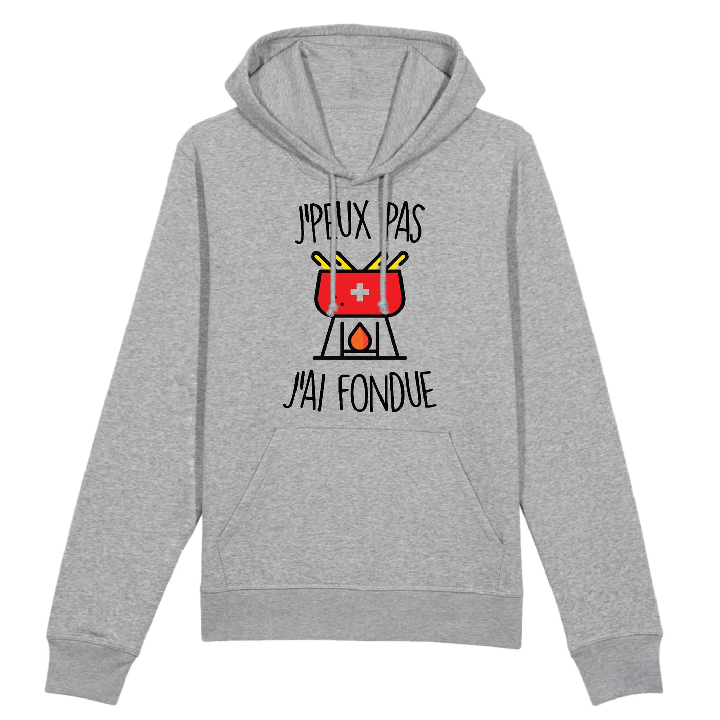 Sweat Capuche Adulte J'peux pas j'ai fondue 