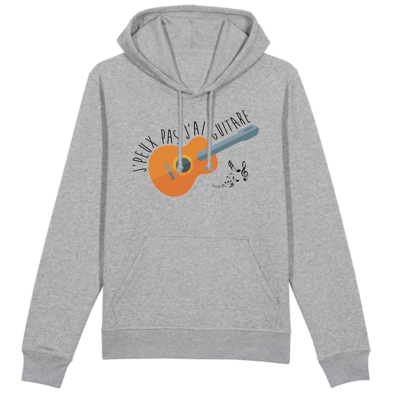 Sweat Capuche Adulte J'peux pas j'ai guitare 