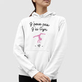 Sweat Capuche Adulte J'peux pas j'ai gym Blanc