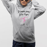 Sweat Capuche Adulte J'peux pas j'ai gym Gris