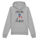 Sweat Capuche Adulte J'peux pas j'ai hockey 