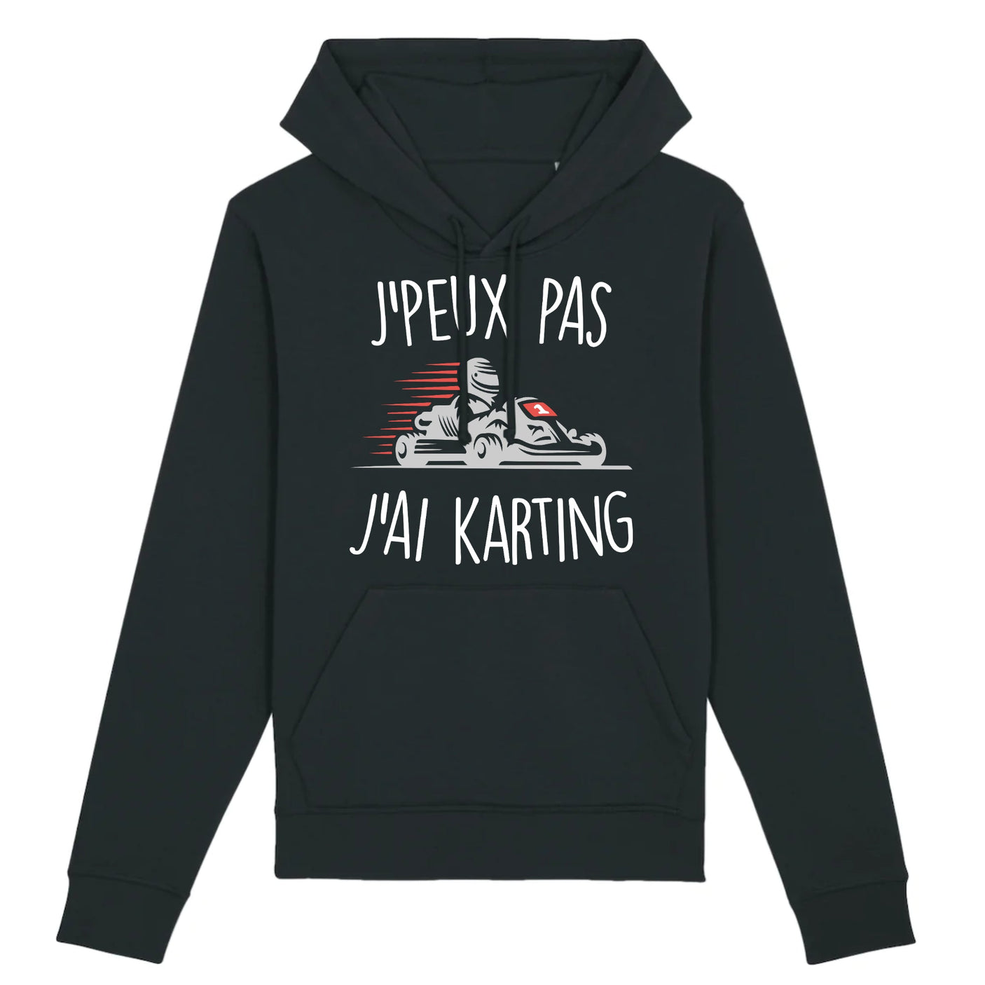 Sweat Capuche Adulte J'peux pas j'ai karting 