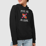 Sweat Capuche Adulte J'peux pas j'ai kayak Noir