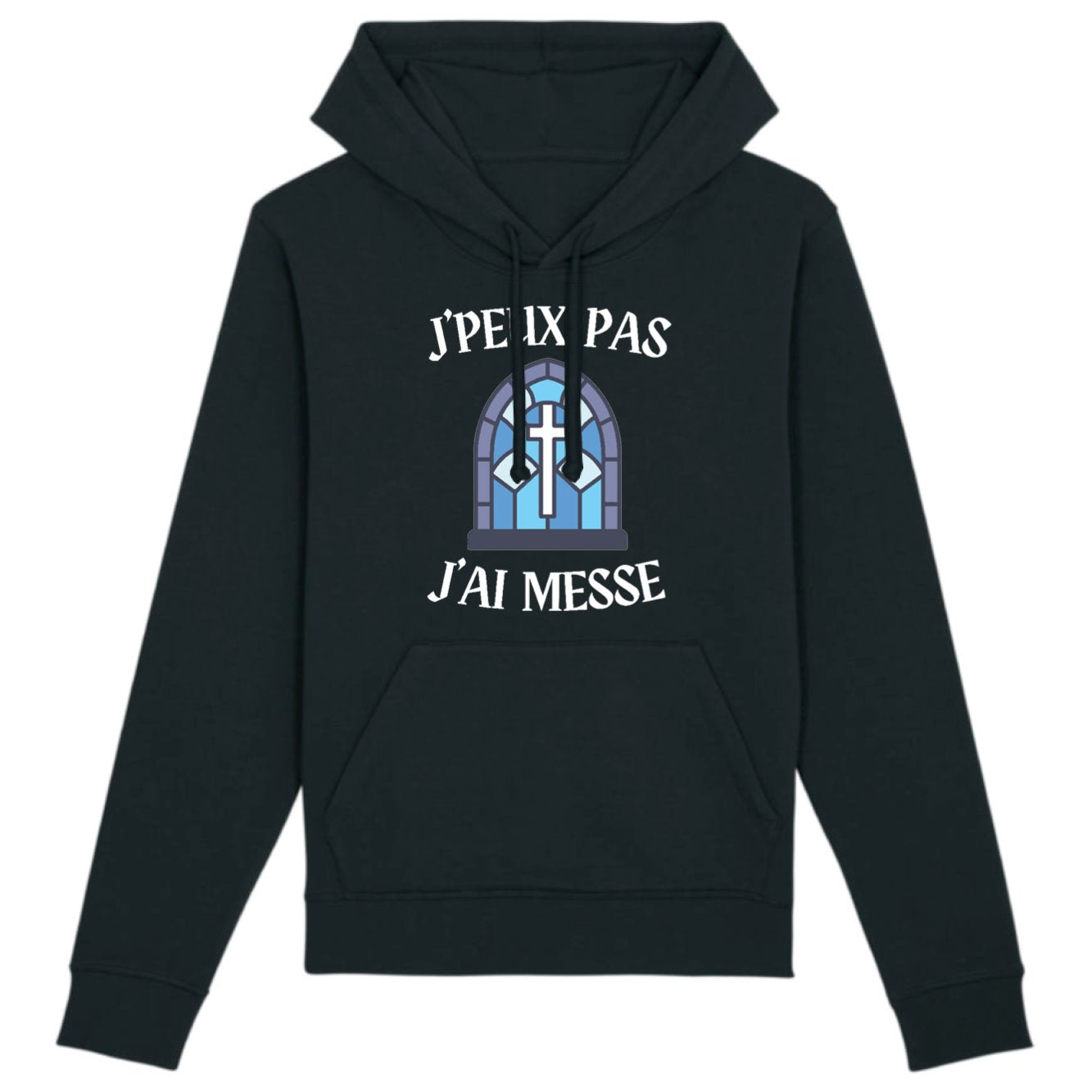 Sweat Capuche Adulte J'peux pas j'ai messe 