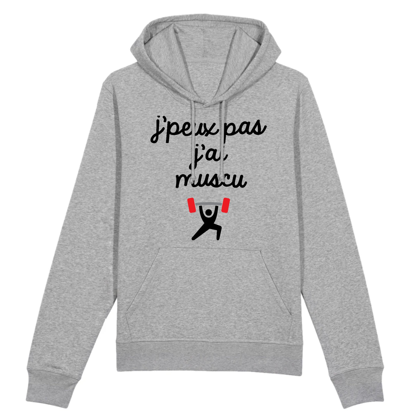 Sweat Capuche Adulte J'peux pas j'ai muscu 