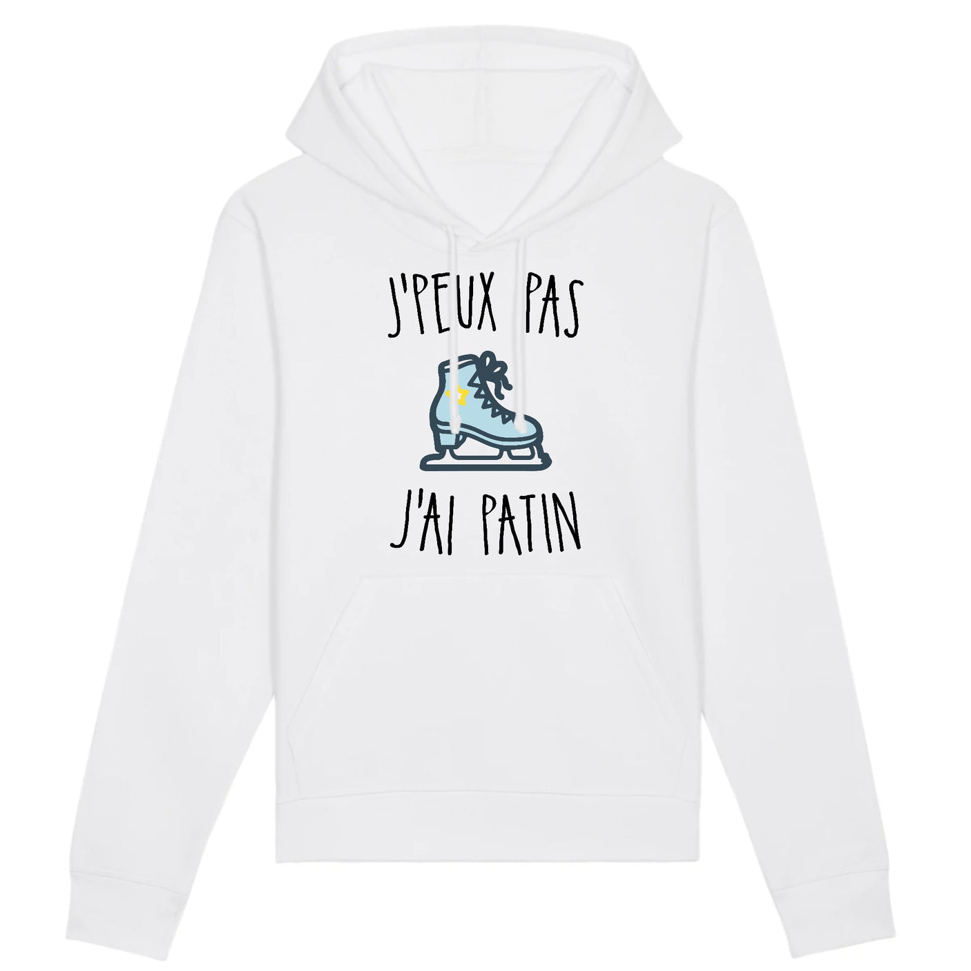 Sweat Capuche Adulte J'peux pas j'ai patin 