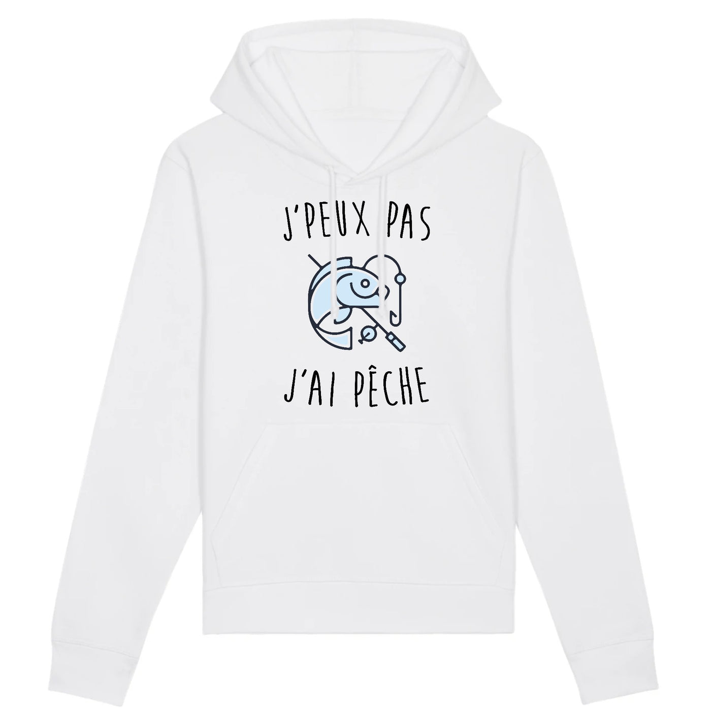 Sweat Capuche Adulte J'peux pas j'ai pêche 