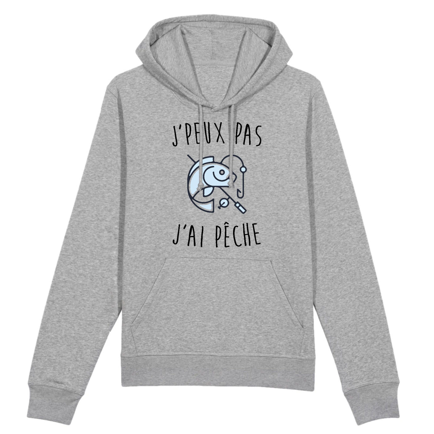 Sweat Capuche Adulte J'peux pas j'ai pêche 