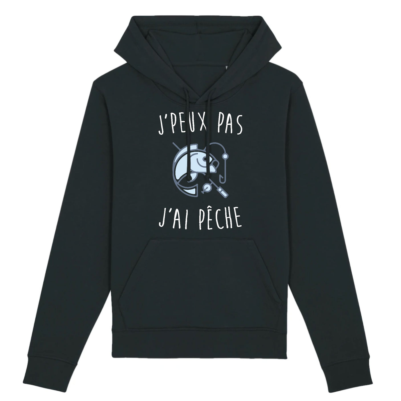 Sweat Capuche Adulte J'peux pas j'ai pêche 