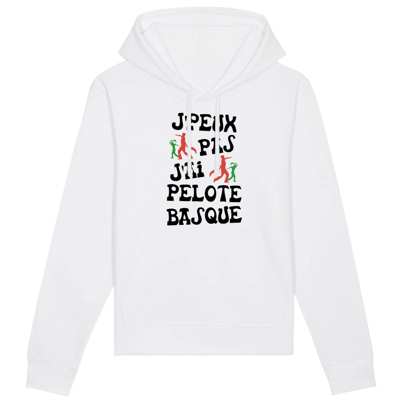 Sweat Capuche Adulte J'peux pas j'ai pelote basque 